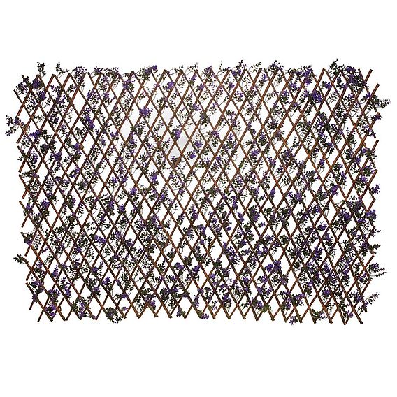 Expandable Artificial Hedge Trellis - Purple Lavender